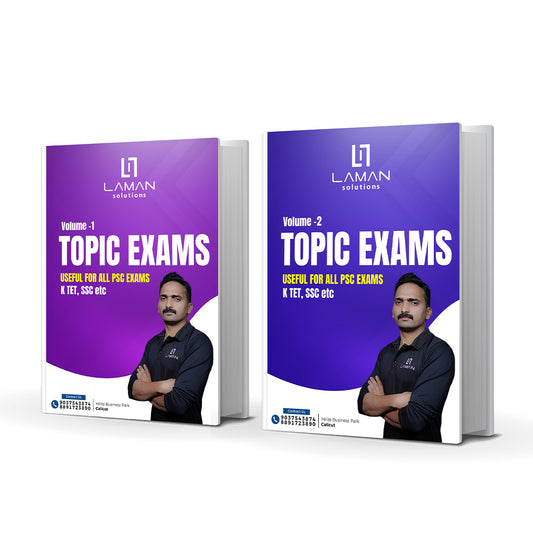 Topic Exams Books for  ALL PSC, SSC, K-TET, UNIFORM POSTS